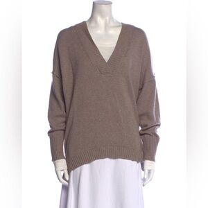 Brochu walker v neck cashmere sweater nwot